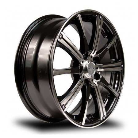 Rtx Alloy Wheel, Spark 14x5.5 4x100 ET38 CB73.1 Black Machined 081042